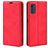 Mobigear Retro Slim Motorola Moto E32 Hülle Klapphülle Geldbörse - Rot