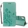 Mobigear Flowers iPhone XR Hülle Klapphülle Geldbörse - Türkis