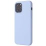 Mobigear Rubber Touch iPhone 12 Silikon Hülle Backcover - Blau