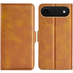 Mobigear Slim Magnet iPhone Air Hülle Klapphülle Geldbörse - Cognac