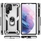 Mobigear Armor Ring Samsung Galaxy S23 Ultra Hülle Hardcase Backcover Stoßfest mit Ringhalter - Silber