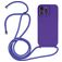 Mobigear Lanyard iPhone 14 Pro Silikon Handykette - Lila