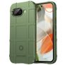Mobigear Rugged Shield Google Pixel 9a Hülle Flexibles TPU Klapphülle - Grün