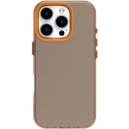 Mobigear Crystal iPhone 16 Pro Hülle Hardcase Backcover - Orange
