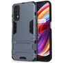 Mobigear Armor Stand Realme 7 Hülle Hardcase Backcover Stoßfest mit Ständer - Blau