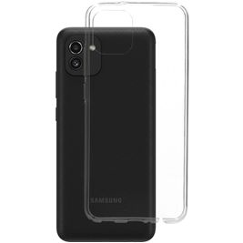 Mobiparts Classic Durchsichtig Samsung Galaxy A03 Hülle Flexibles TPU Backcover - Transparent