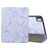 Mobigear Tri-Fold Marble iPad 10 (2022) Hülle Klapphülle + Stifthalter - Lila