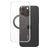 CARE by PanzerGlass Kickstand iPhone 16 Pro Max MagSafe Hardcase Backcover mit Ständer - Transparent / Schwarz