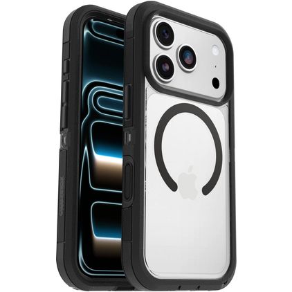 OtterBox Defender Pro XT iPhone 17 Pro MagSafe Hardcase Backcover Shockproof - Transparent / Schwarz