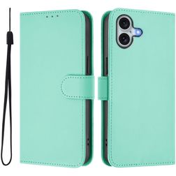 Mobigear Urban Wallet iPhone 16 Plus Hülle Klapphülle Geldbörse - Grün