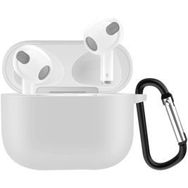 Mobigear Classic Apple AirPods 3 Hülle Flexibles Silikon - Weiß