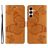 Mobigear Butterfly Samsung Galaxy A26 Hülle Klapphülle Geldbörse - Cognac