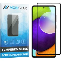 Mobigear Premium Samsung Galaxy A52s 5G Panzerglas Gehärtetes Glas Displayschutz - Hüllenfreundlich - Schwarz