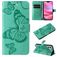 Mobigear Butterfly iPhone 16 Hülle Klapphülle Geldbörse - Grün