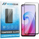 Mobigear Premium OPPO A96 Panzerglas Gehärtetes Glas Displayschutz - Hüllenfreundlich - Schwarz