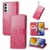 Mobigear Clover Samsung Galaxy M23 Hülle Klapphülle Geldbörse - Magenta