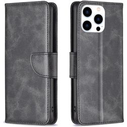 Mobigear Excellent iPhone 16 Pro Max Hülle Klapphülle Geldbörse - Schwarz
