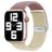 Mobigear Braided Dual Nylon Apple Watch Armband Klappschließe - 49/46/45/44 mm - Lila / Polarstern
