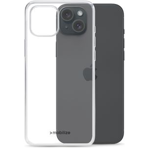 Mobilize Gelly Durchsichtig iPhone 15 Plus Hülle Flexibles TPU Backcover - Transparent