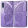 Mobigear Butterfly Samsung Galaxy A70 Hülle Klapphülle Geldbörse - Lila