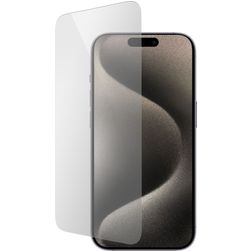 Mobiparts Regular iPhone 15 Pro Panzerglas Gehärtetes Glas Displayschutz - Hüllenfreundlich