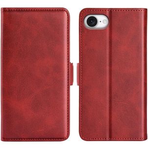 Mobigear Slim Magnet iPhone 17e Hülle Klapphülle Geldbörse - Rot