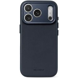 Decoded iPhone 18 Pro Max MagSafe Hülle Echtes Leder Backcover Stoßfest - Midnight Blue