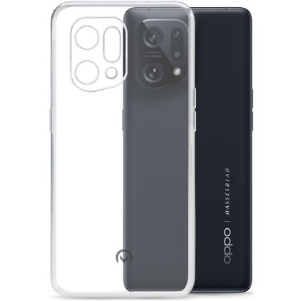 Mobilize Gelly Durchsichtig OPPO Find X5 Hülle Flexibles TPU Backcover - Transparent