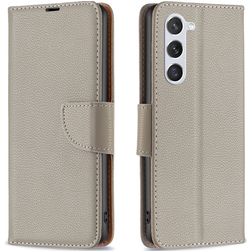 Mobigear Excellent Samsung Galaxy S23 Hülle Klapphülle Geldbörse - Grau