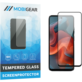 Mobigear Premium Motorola Moto G34 Panzerglas Gehärtetes Glas Displayschutz - Hüllenfreundlich - Schwarz