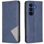Mobigear Rhombus Slim Samsung Galaxy A37 Hülle Klapphülle - Blau