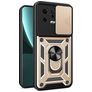 Mobigear Armor Ring Cam Slide Xiaomi 13 Hülle Hardcase Backcover Stoßfest mit Ringhalter und Kamera Slider - Gold