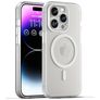 Mobigear Shockproof iPhone 16 Pro MagSafe Hülle Flexibles TPU Backcover - Weiß