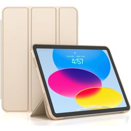 Mobigear Tri-Fold Gel iPad 10 (2022) Hülle TPU,Kunstleder Klapphülle - Gold