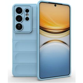 Mobigear Bumpy Samsung Galaxy S26 Ultra Hülle Flexibles TPU Backcover - Blau