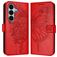 Mobigear Butterfly Samsung Galaxy A27 Hülle Klapphülle Geldbörse - Rot