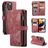 Caseme C30 iPhone 13 Pro Max Hülle Klapphülle Geldbörse - Rot