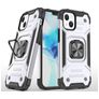 Mobigear Armor Ring iPhone 13 Pro Hülle Hardcase Backcover Stoßfest mit Ringhalter - Silber