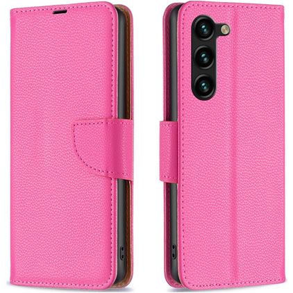 Mobigear Excellent Samsung Galaxy S23 Plus Hülle Klapphülle Geldbörse - Magenta