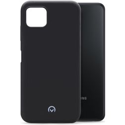 Mobilize Rubber Gelly Samsung Galaxy A22 5G Hülle Flexibles TPU Backcover - Matt Black