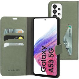 Mobiparts Classic Wallet Samsung Galaxy A53 Hülle Klapphülle Geldbörse - Stone Green