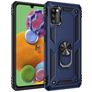Mobigear Armor Ring Samsung Galaxy A41 Hülle Hardcase Backcover Stoßfest mit Ringhalter - Blau