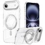 Mobigear Frosted Mag iPhone Air MagSafe Hülle Hardcase Backcover mit Ständer - Silber