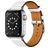 Mobigear Torino Leder Apple Watch Armband Dornschließe - 42/41/40/38 mm - Weiß