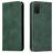 Mobigear Retro Slim Samsung Galaxy S20 Hülle Klapphülle Geldbörse - Grün