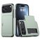 Mobigear Card iPhone 18 Pro Hardcase Backcover Shockproof mit Kartenfach - Dark Green