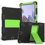 Mobigear ShieldStand Samsung Galaxy Tab A8 10.5 (2021) Hülle Kunststoff,Silikon Backcover + Ständer - Schwarz / Grün