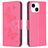 Mobigear Butterfly iPhone 15 Hülle Klapphülle Geldbörse - Magenta