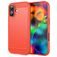 Mobigear Brushed Slim iPhone 17 Hülle Flexibles TPU Backcover - Rot