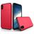 Mobigear Card iPhone XS Hülle Hardcase Backcover Stoßfest mit Kartenhalter - Rot